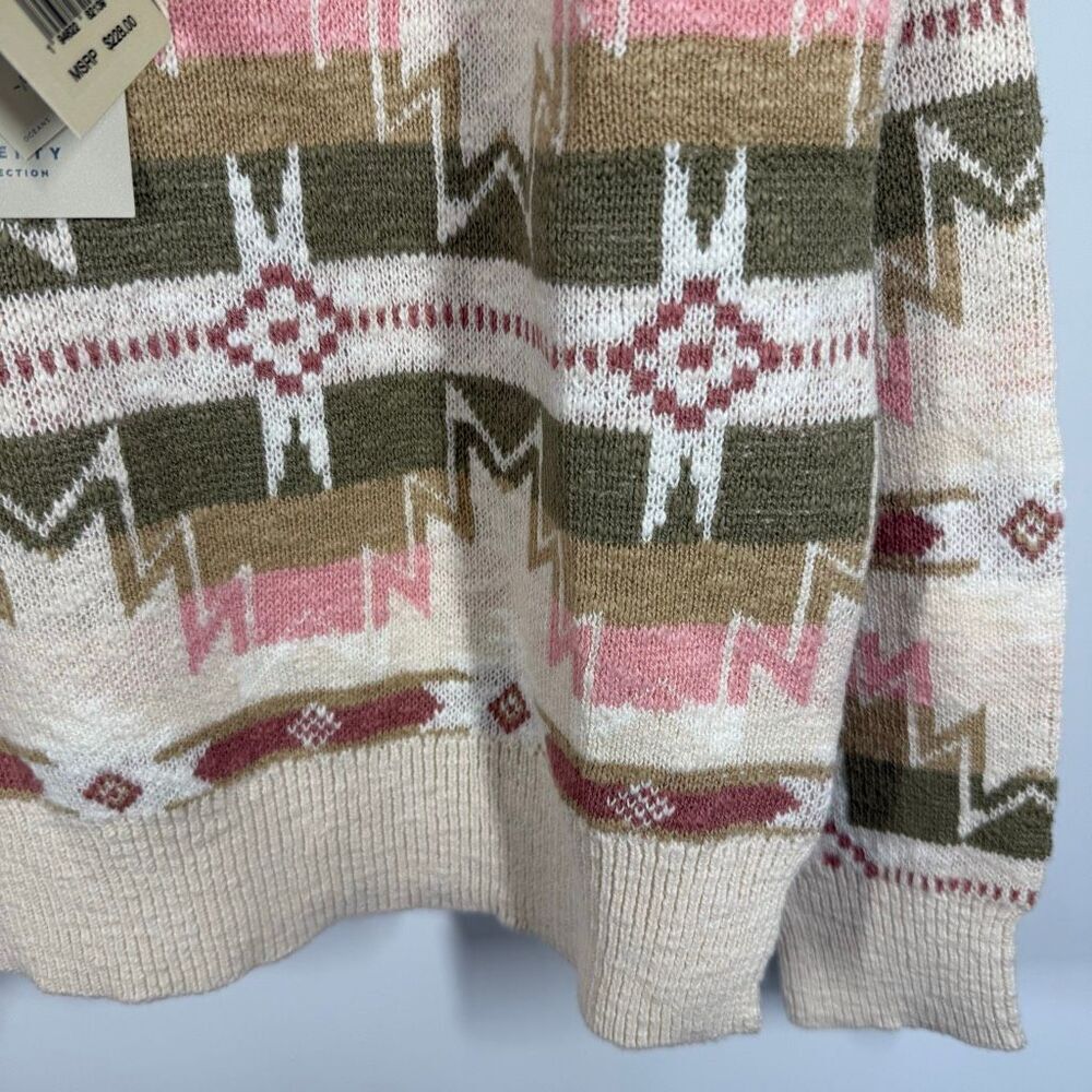 Faherty Doug Good Feather Artist Series Women's slub pullover cotton Sweater spr - Picture 5 of 12